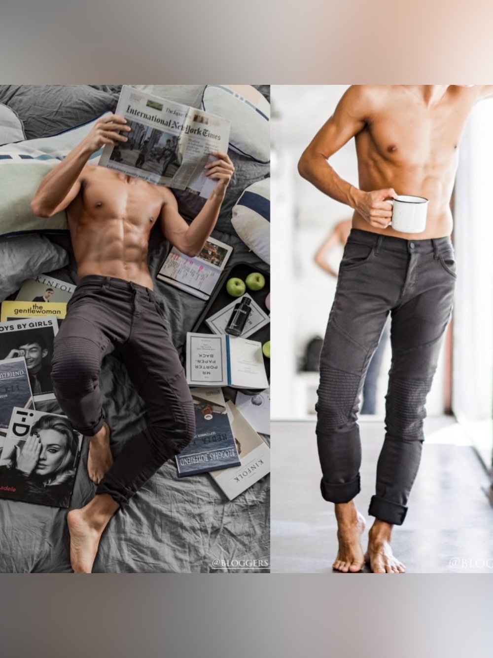 J Brand Bearden Moto Skinny Pants